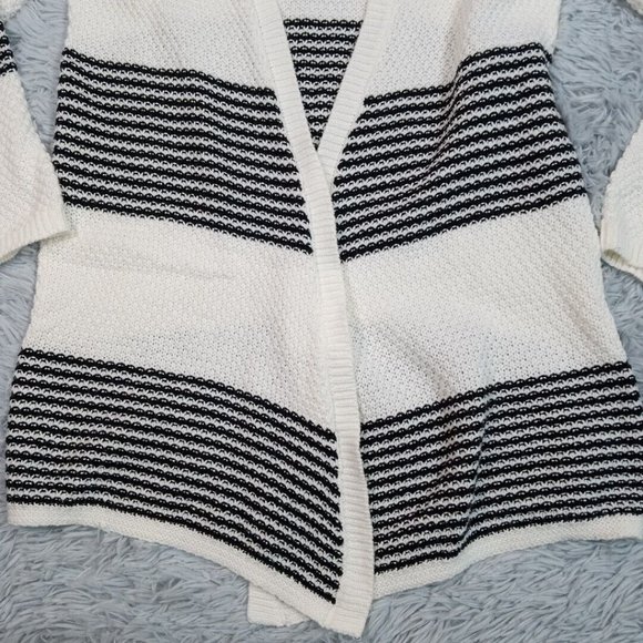 Westport Womens Sweater Cardigan Off White Small Open Front‎ Long Sleeve - Picture 4 of 10
